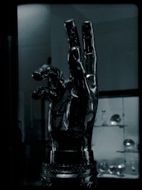 a statue of a hand